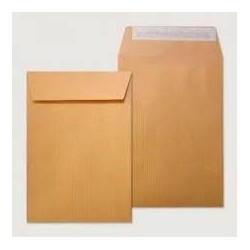 1326-CAJA 1000 BOLSAS SALARIOS (100X145) KRAFT 70 GRS. AUTOSAM AUTOADHESIVO CON TIRA DE SILICONA SAM 140700