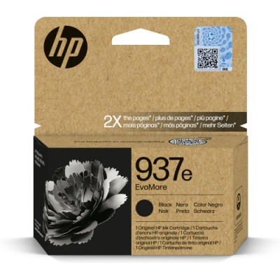 HP Cartucho de Tinta Original EvoMore 937e negra