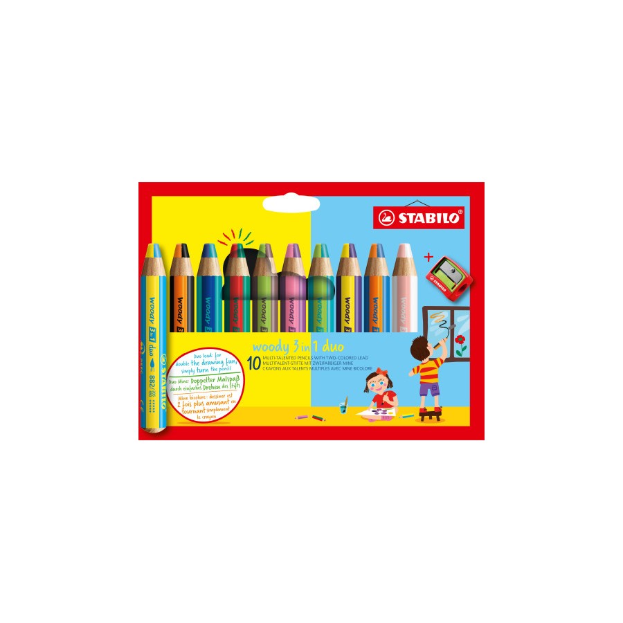 13296-STABILO woody 3 in 1 duo Multicolor 10 pieza(s) 13296-STABILO woody 3 in 1 duo Multicolor 10 pieza(s)