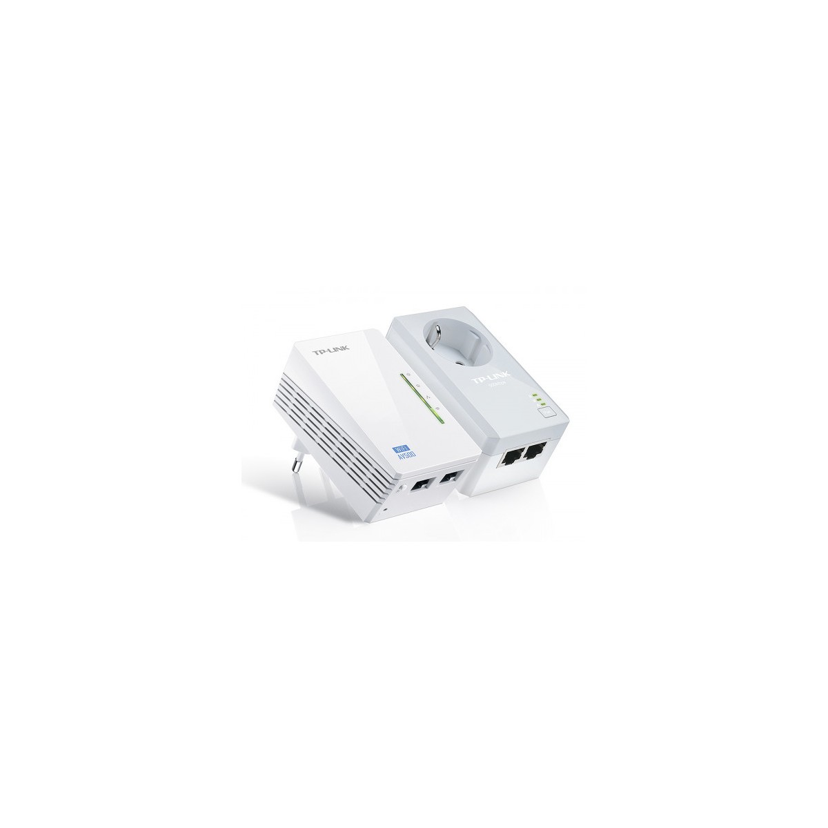 TP LINK KIT POWERLINE WI FI AV600 QUALCOMM 300MBPS EN 24GHZ 600MBPS POWERLINE HOMEPLUG AV 2 PUERTOS 10 100MBPS WI FI CLONE TWIN