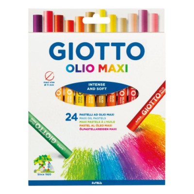 ESTUCHE CON ASA GIOTTODE 24 BARRAS DE PINTURA oLEO GIOTTO F293800