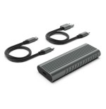 13383-Ewent EW7025 caja para disco duro externo Caja externa para unidad de estado solido (SSD) Gris M.2