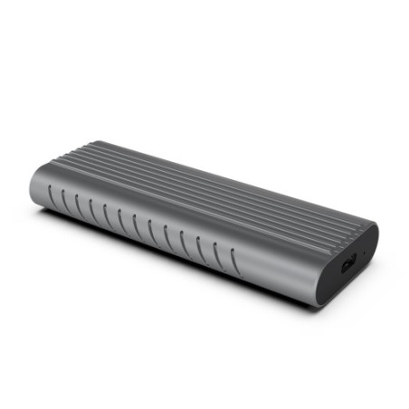 13384-Ewent EW7025 caja para disco duro externo Caja externa para unidad de estado solido (SSD) Gris M.2