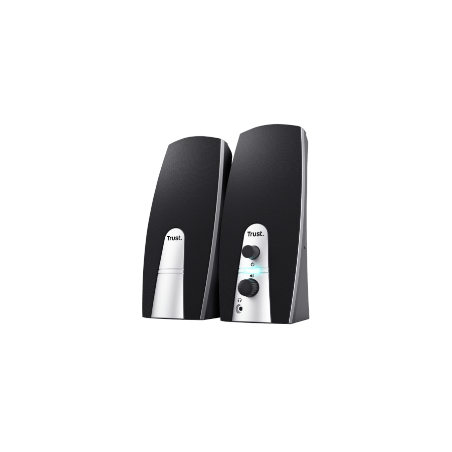 13392-Trust 24660 conjunto de altavoces 5 W Negro, Metalico 2.0 canales 13392-Trust 24660 conjunto de altavoces 5 W Negro, Metalico 2.0 canales