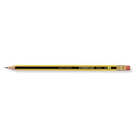 1341-LAPIZ HEXAGONAL NORIS GRADUACION HB CON GOMA STAEDTLER 122-HB