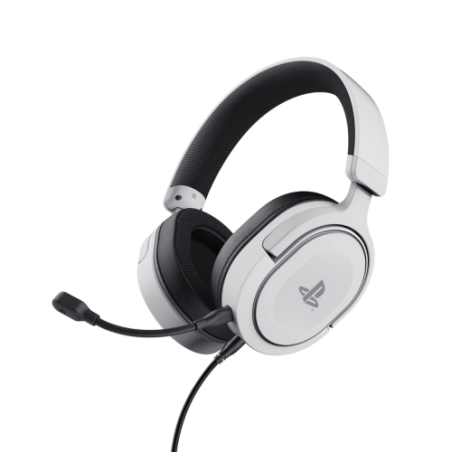 13438-Trust GXT 498 Forta Auriculares Alambrico Diadema Juego Negro, Blanco
