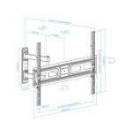 13447-TooQ Soporte de pared para pantallas 37"- 70"