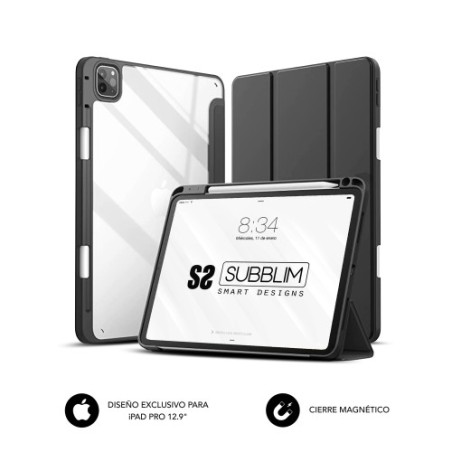 13457-SUBBLIM Funda Tablet Clear Shock Case Ipad Pro 12,9" 2022/2021/2020
