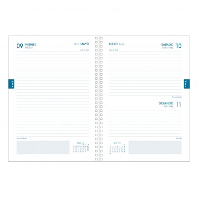 AGENDA ESCOLAR 2024 2025 TAMANO A5 TAPA POLIPROPILENO DiA PaGINA MEMORY BASIC NEGRO DOHE 51758