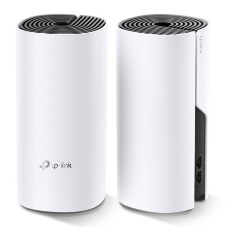 135-TP-LINK Deco M4(2-pack) router inalambrico Doble banda (2,4 GHz / 5 GHz) Gigabit Ethernet Negro, Blanco