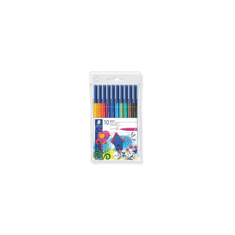 1357-ESTUCHE 10 ROTULADORES NORIS CLUB PUNTA FIBRA SIMETRICA SURTIDOS STAEDTLER 326 WP10 1357-ESTUCHE 10 ROTULADORES NORIS CLUB PUNTA FIBRA SIMETRICA SURTIDOS STAEDTLER 326 WP10