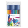 1357-ESTUCHE 10 ROTULADORES NORIS CLUB PUNTA FIBRA SIMETRICA SURTIDOS STAEDTLER 326 WP10