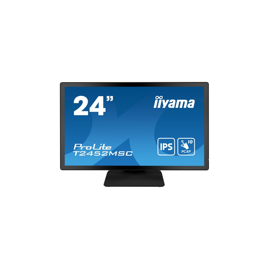 13578-MONITOR IIYAMA 24" TACTIL CAPACITIVO T2452MSC-B1, IPS, 14 MS, HDMI, USB, DISPLAYPORT, ALT, REG INCL 90o, VESA 100 13578-MONITOR IIYAMA 24" TACTIL CAPACITIVO T2452MSC-B1, IPS, 14 MS, HDMI, USB, DISPLAYPORT, ALT, REG INCL 90o, VESA 100