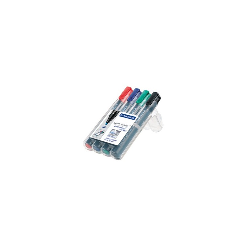 1364-ESTUCHE 4 MARCADORES PERMANENTES LUMOCOLOR 352 TRAZO 2MM. SURTIDOS STAEDTLER 352 WP4 1364-ESTUCHE 4 MARCADORES PERMANENTES LUMOCOLOR 352 TRAZO 2MM. SURTIDOS STAEDTLER 352 WP4