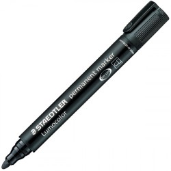 1365-MARCADOR PERMANENTE LUMOCOLOR 352 TRAZO 2MM. NEGRO STAEDTLER 352-9
