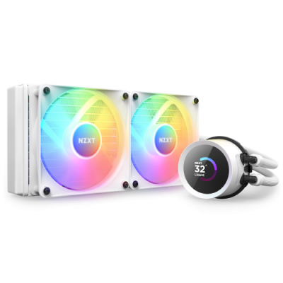 NZXT Kraken 240 RGB Procesador Sistema de refrigeracion liquida todo en uno 12 cm Blanco 1 piezas