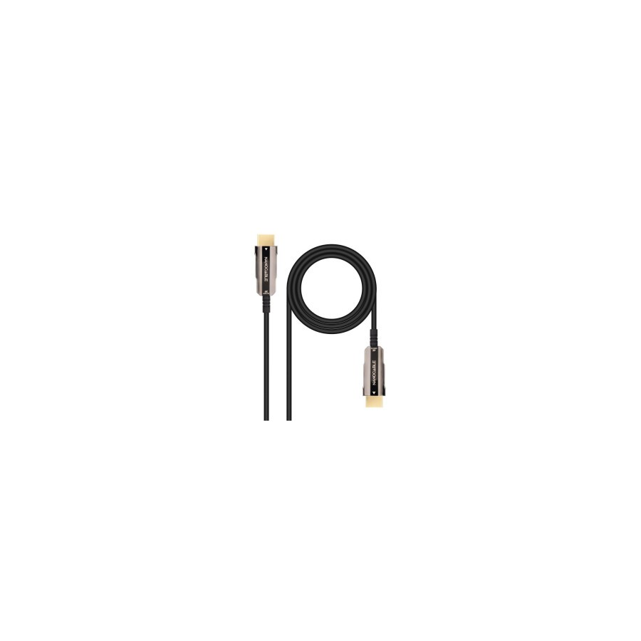 13675-NANOCABLE CABLE HDMI V2.0 AOC 4K@60HZ 18Gbps NEGRO 15 M 13675-NANOCABLE CABLE HDMI V2.0 AOC 4K@60HZ 18Gbps NEGRO 15 M