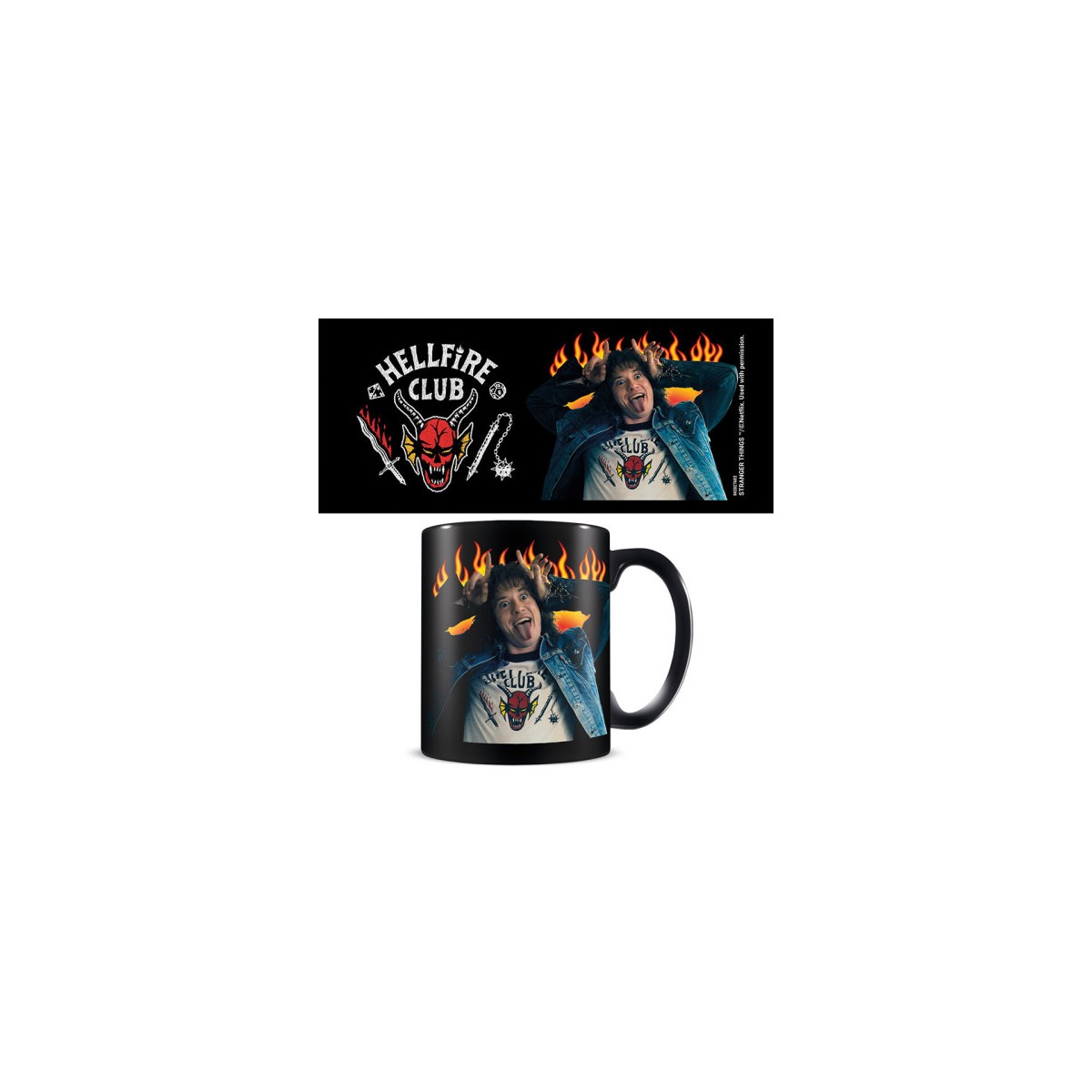 TAZA HELLFIRE CLUB EDDIE NEGRA 315 ML PYRAMID INTERNATIONAL MGB27682