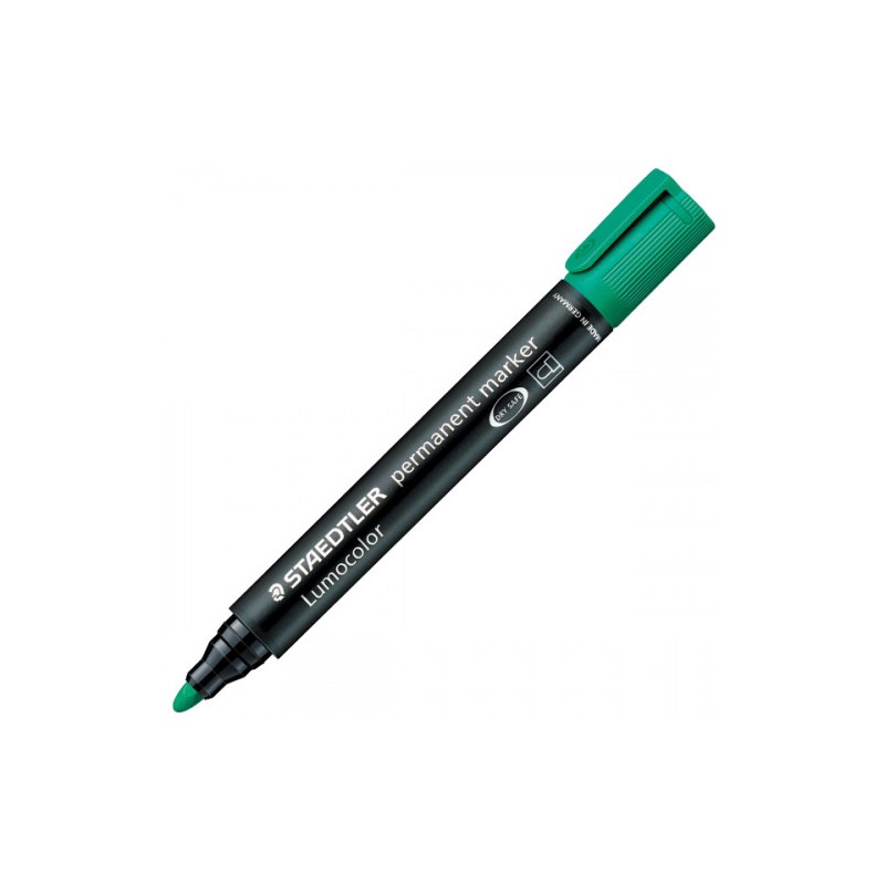 1368-MARCADOR PERMANENTE LUMOCOLOR 352 TRAZO 2MM. VERDE STAEDTLER 352-5 1368-MARCADOR PERMANENTE LUMOCOLOR 352 TRAZO 2MM. VERDE STAEDTLER 352-5