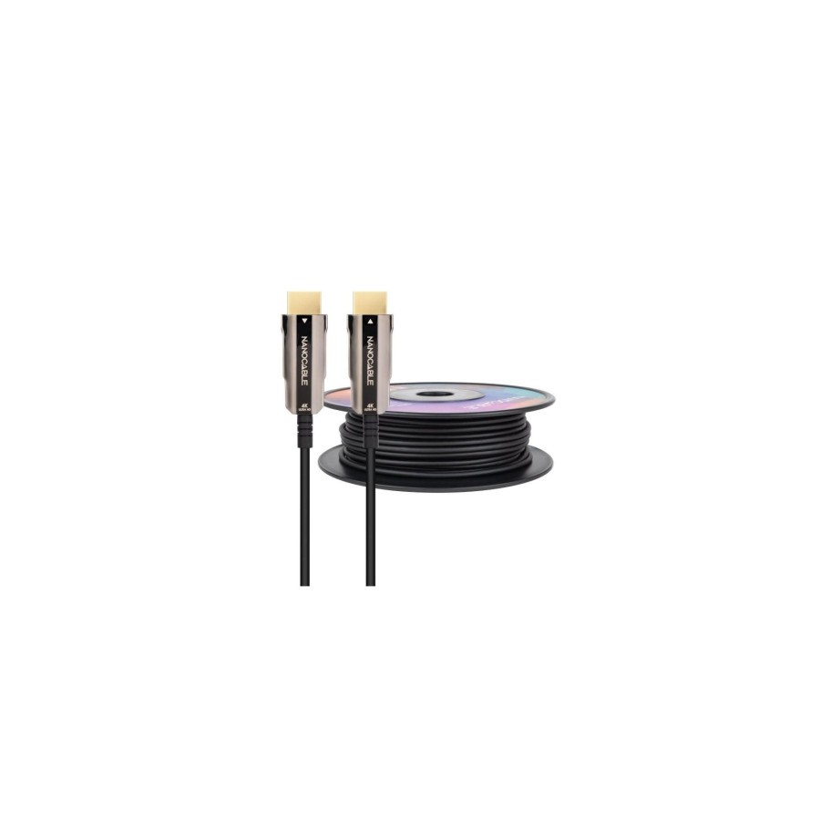 13687-NANOCABLE CABLE HDMI V2.0 AOC 4K@60HZ 18Gbps NEGRO 100 M 13687-NANOCABLE CABLE HDMI V2.0 AOC 4K@60HZ 18Gbps NEGRO 100 M