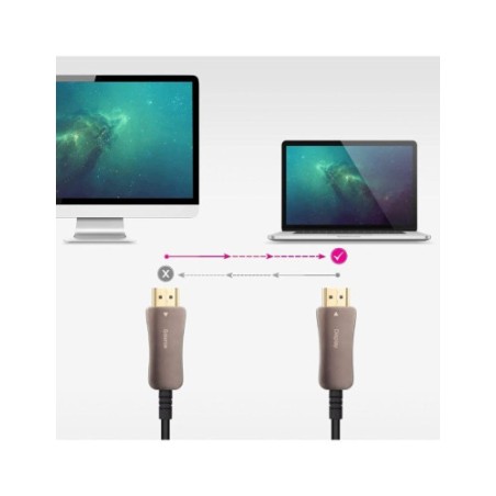 13691-NANOCABLE CABLE HDMI V2.1 AOC 8K@60HZ 4K@120HZ 48Gbps 10 M