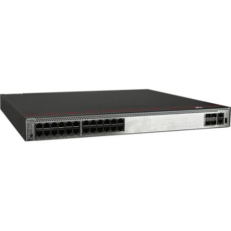 13716-Huawei S5731-S24P4X Gestionado L3 Gigabit Ethernet (10/100/1000) Energia sobre Ethernet (PoE) 1U Negro, Plata
