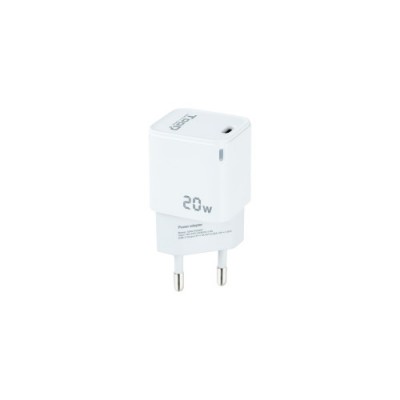 TooQ Cargador de Pared USB C PD20W Blanco