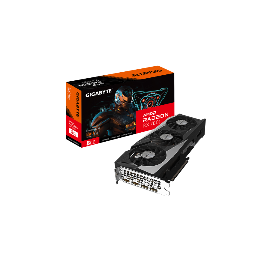 13764-Gigabyte Radeon RX 7600 GAMING OC 8G AMD 8 GB GDDR6 13764-Gigabyte Radeon RX 7600 GAMING OC 8G AMD 8 GB GDDR6