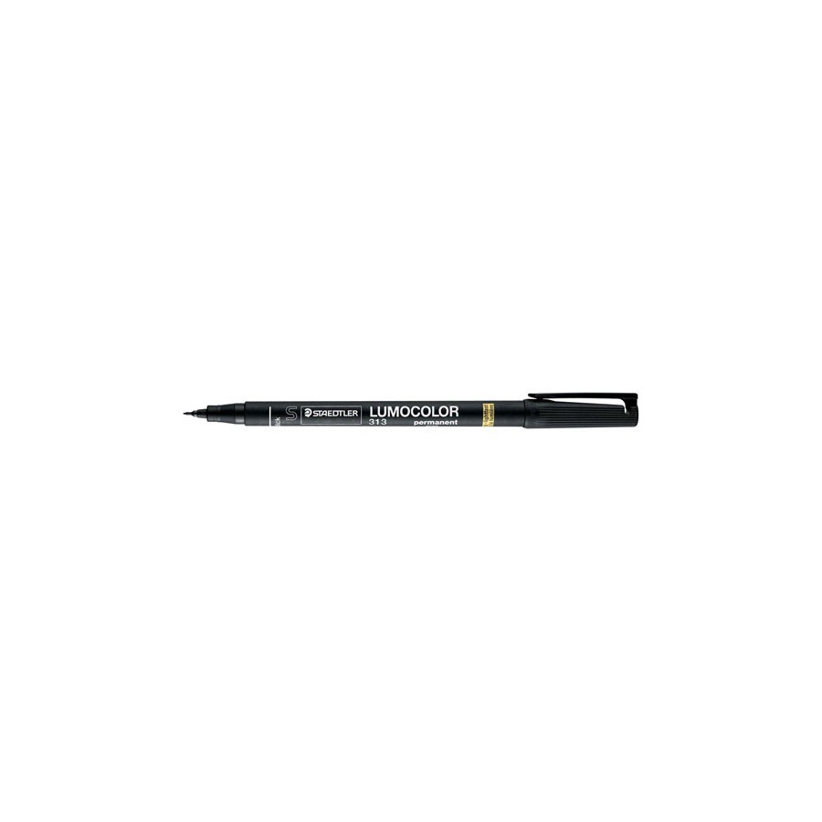 1381-MARCADOR LUMOCOLOR PERMANENTE PUNTA SUPERFINA 0,4MM. NEGRO STAEDTLER 313-9