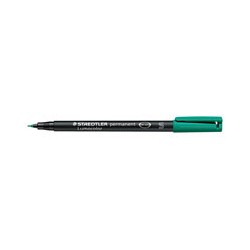1384-MARCADOR LUMOCOLOR PERMANENTE PUNTA SUPERFINA 0,4MM. VERDE STAEDTLER 313-5