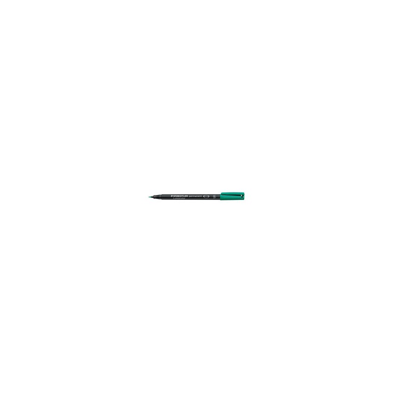 1384-MARCADOR LUMOCOLOR PERMANENTE PUNTA SUPERFINA 0,4MM. VERDE STAEDTLER 313-5