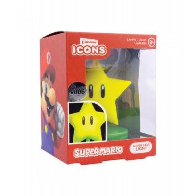 LaMPARA ICONS ESTRELLA SUPER MARIO 12 CM PALADONE PP6361NNV2