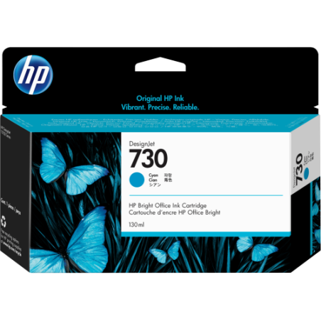 13903-HP Cartucho de tinta DesignJet 730 cian de 130 ml