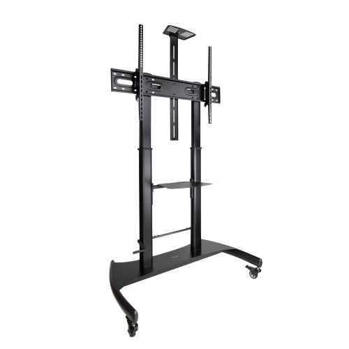 13933-TooQ Ares Soporte de Suelo con Ruedas con Regulacion de Altura para Pantallas 60"-100"