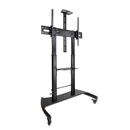 13933-TooQ Ares Soporte de Suelo con Ruedas con Regulacion de Altura para Pantallas 60"-100"