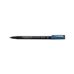 1395-MARCADOR LUMOCOLOR PERMANENTE PUNTA MEDIA 1MM. AZUL STAEDTLER 317-3