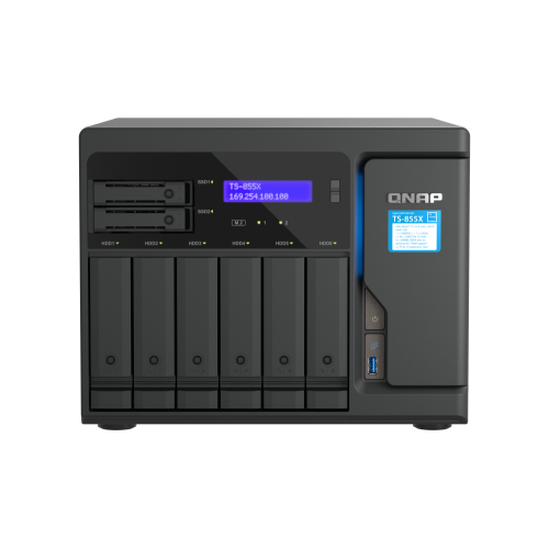 13955-QNAP TS-855X SAN Torre Ethernet Negro C5125