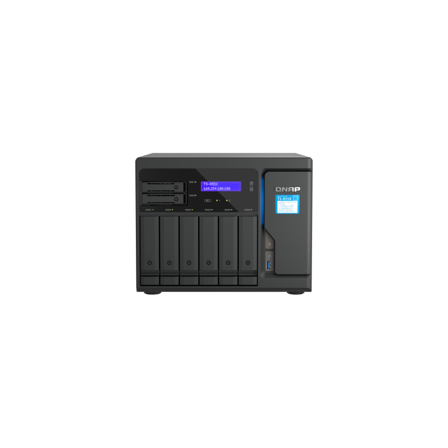 13955-QNAP TS-855X SAN Torre Ethernet Negro C5125
