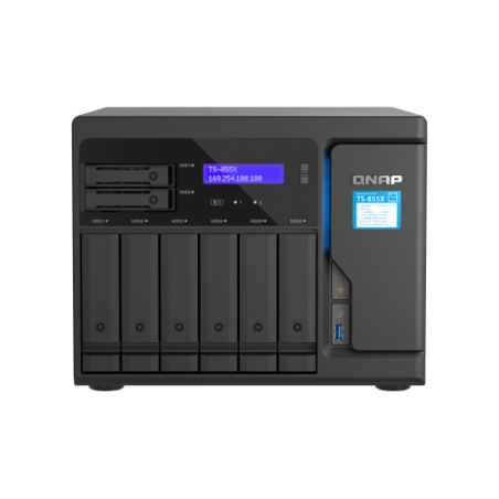 13955-QNAP TS-855X SAN Torre Ethernet Negro C5125