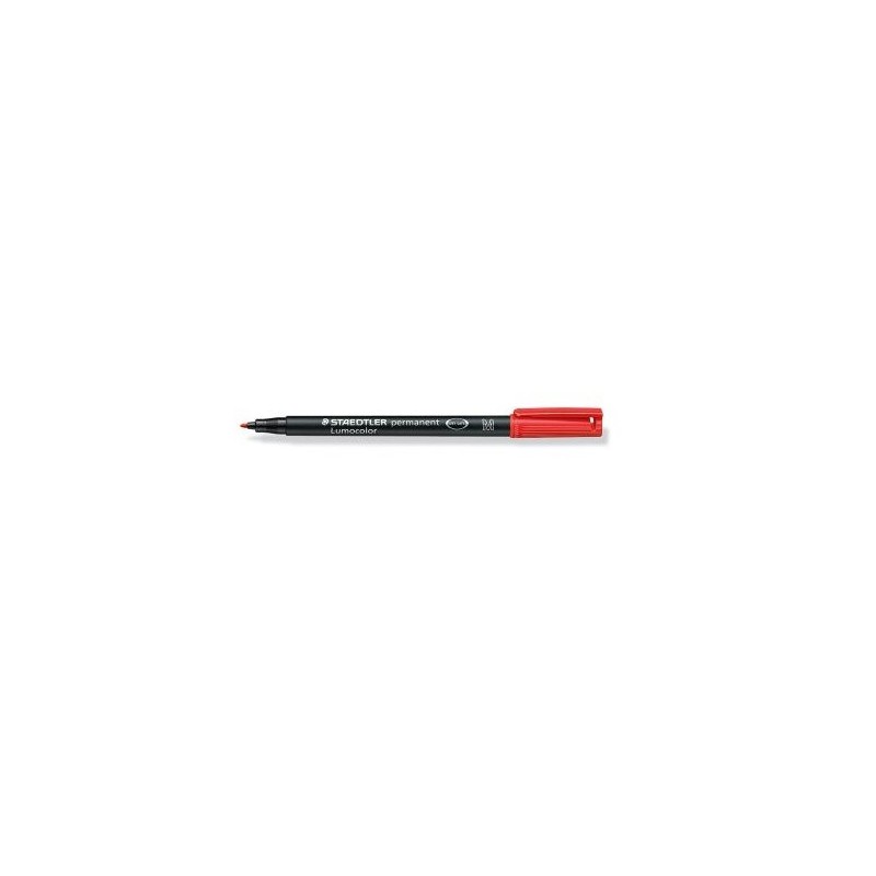 1396-MARCADOR LUMOCOLOR PERMANENTE PUNTA MEDIA 1MM. ROJO STAEDTLER 317-2