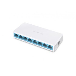 140-Mercusys MS108 switch Gestionado Fast Ethernet (10/100) Blanco
