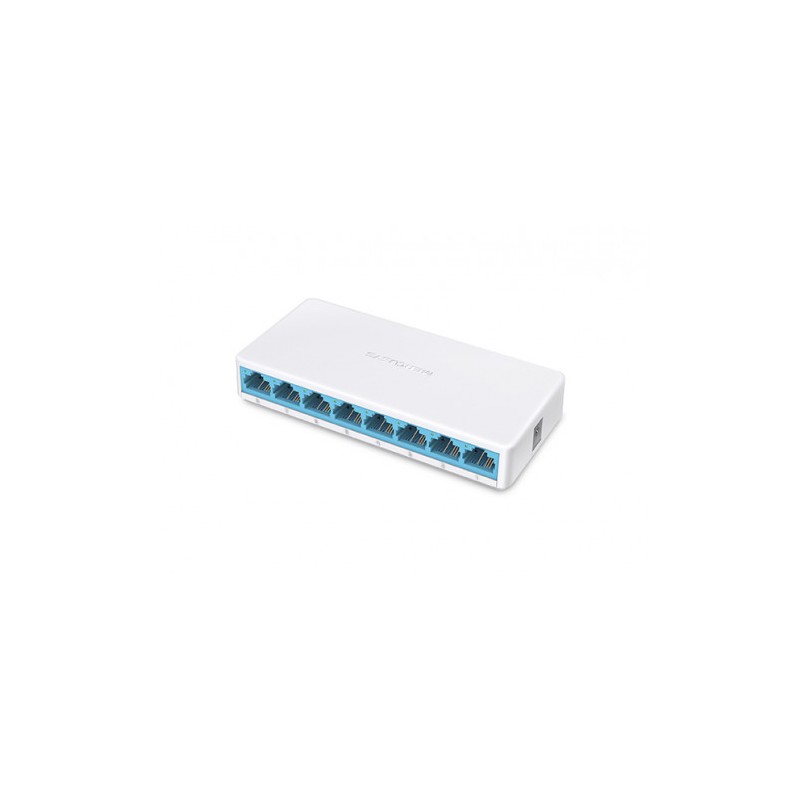 140-Mercusys MS108 switch Gestionado Fast Ethernet (10/100) Blanco