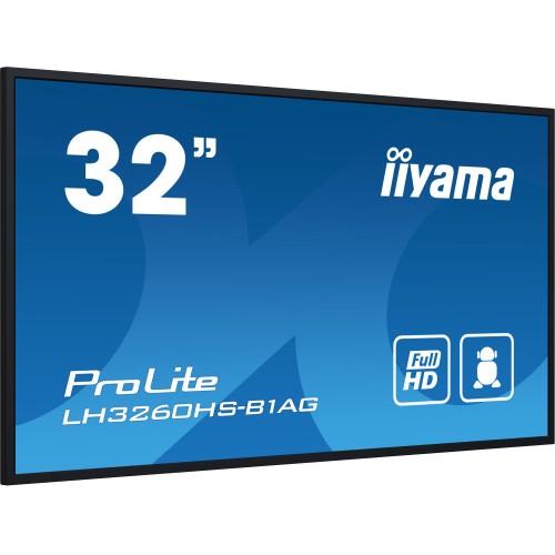 14009-iiyama PROLITE Pizarra de caballete digital 80 cm (31.5") LED Wifi 500 cd / m2 Full HD Negro Procesador incorporad