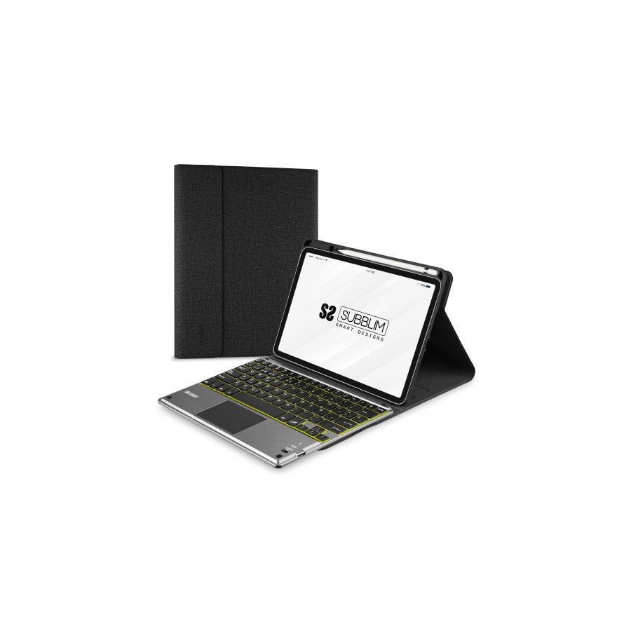 14040-SUBBLIM Funda con Teclado Retroiluminado KEYTAB Pro BT Touchpad Ipad 10,9" 10a Gen Black 14040-SUBBLIM Funda con Teclado Retroiluminado KEYTAB Pro BT Touchpad Ipad 10,9" 10a Gen Black