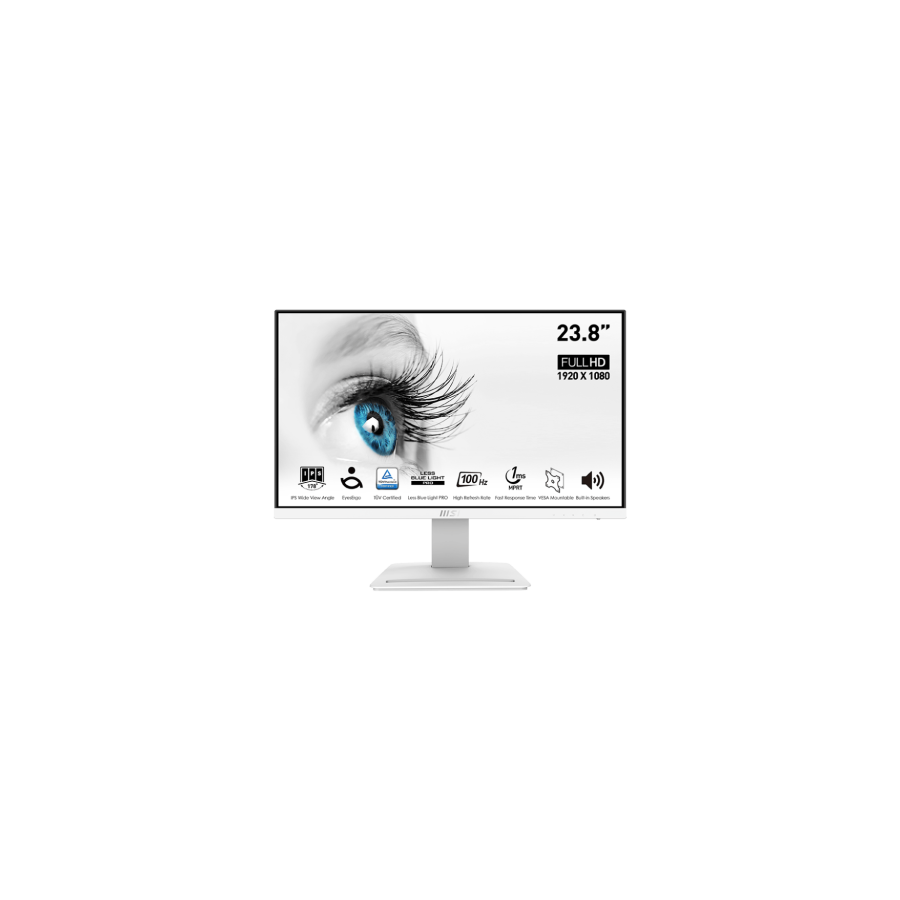 14042-MSI PRO MP243XW pantalla para PC 60,5 cm (23.8") 1920 x 1080 Pixeles Full HD Blanco 14042-MSI PRO MP243XW pantalla para PC 60,5 cm (23.8") 1920 x 1080 Pixeles Full HD Blanco