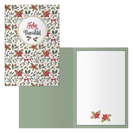 14089-PACK 6 TARJETAS DE FELICITACION NAVIDAD - TAMANO 11,5 X 17 CM - MODELO PASCUA DOHE 70001
