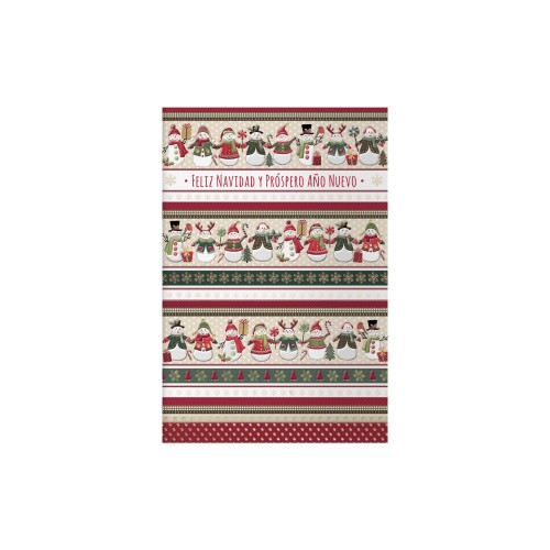 14092-PACK 6 TARJETAS DE FELICITACION NAVIDAD - TAMANO 11,5 X 17 CM - MODELO MUNECO DOHE 70004