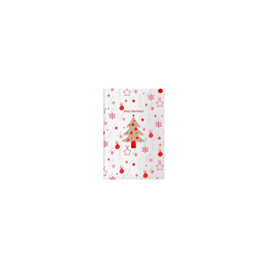 14102-PACK 6 TARJETAS DE FELICITACION NAVIDAD - TAMANO 11,5 X 17 CM - MODELO WOOD DOHE 70039 14102-PACK 6 TARJETAS DE FELICITACION NAVIDAD - TAMANO 11,5 X 17 CM - MODELO WOOD DOHE 70039