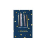 14106-PACK 6 TARJETAS DE FELICITACION CUMPLEANOS - TAMANO 11,5 X 17 CM - MODELO VELAS DOHE 70068