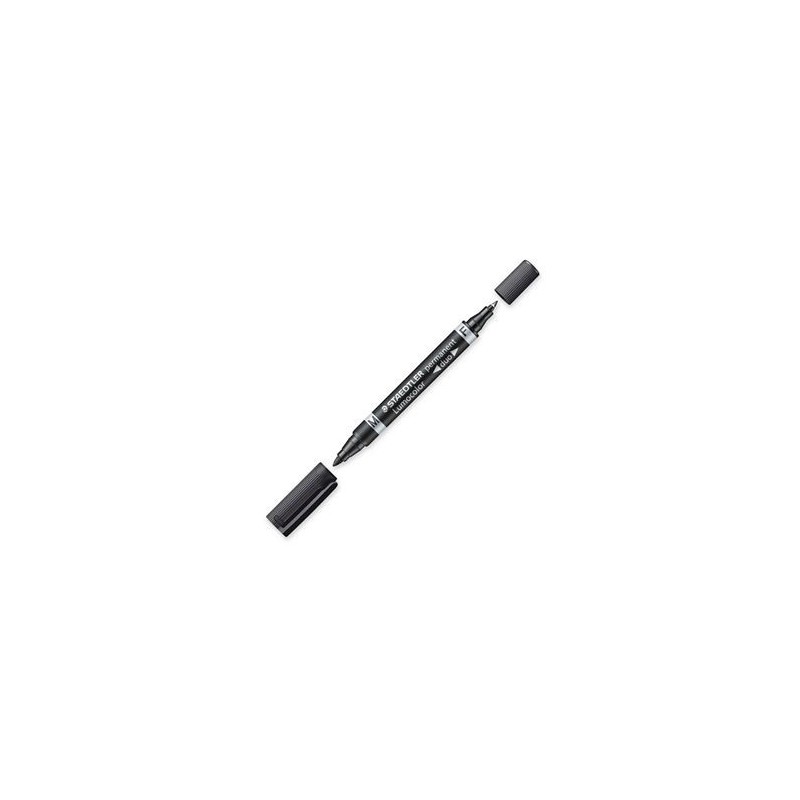 1412-MARCADOR DUO LUMOCOLOR PERMANENTE PUNTAS 0,6/1MM. 1MM. NEGRO STAEDTLER 348-9 1412-MARCADOR DUO LUMOCOLOR PERMANENTE PUNTAS 0,6/1MM. 1MM. NEGRO STAEDTLER 348-9